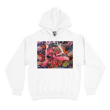 Load image into Gallery viewer, "Wave" Basic Hoodie White/Pink