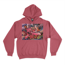 Load image into Gallery viewer, &quot;Wave&quot; Basic Hoodie White/Pink