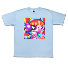 Load image into Gallery viewer, "The Transceivers CATS!" Taper-Fit Heavy Cotton Tee Sky Blue