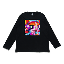 Load image into Gallery viewer, "The Transceivers CATS!" Cut and Sew Wide-body Long Sleeved Tee White/Black