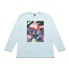 Load image into Gallery viewer, "Neothaicivilization: The Adventure" Taper-Fit Heavy Cotton Long Sleeve Tee Mint