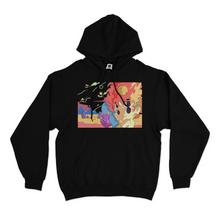 Load image into Gallery viewer, "Neothaicivilization: Dancing Star" Basic Hoodie White/Black