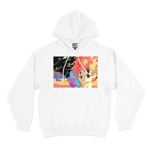 Load image into Gallery viewer, "Neothaicivilization: Dancing Star" Basic Hoodie White/Black
