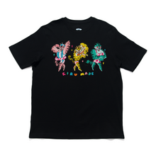 Load image into Gallery viewer, "TIGERA MUSCLE" Cut and Sew Wide-body Tee Black