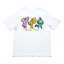 Load image into Gallery viewer, "TIGERA MUSCLE" Cut and Sew Wide-body Tee White