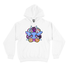 Load image into Gallery viewer, "Divine Blossom" Fleece Hoodie White