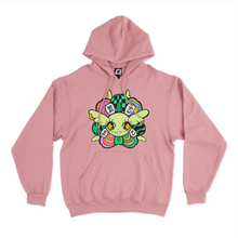 Load image into Gallery viewer, "Divine Blossom " Fleece Hoodie Light Pink