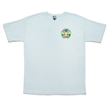 Load image into Gallery viewer, "Blossom Genesis" Taper-Fit Heavy Cotton Tee Mint/ Sky Blue