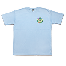 Load image into Gallery viewer, "Blossom Genesis" Taper-Fit Heavy Cotton Tee Mint/ Sky Blue