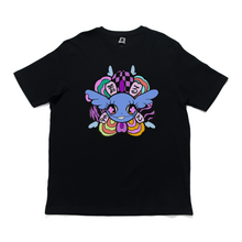 Load image into Gallery viewer, "Divine Blossom" Cut and Sew Wide-body Tee White/Black