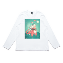 Load image into Gallery viewer, "Safety Of Water" Cut and Sew Wide-body Long Sleeved Tee White