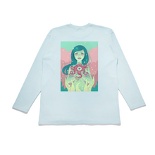 Load image into Gallery viewer, "Bloom" Taper-Fit Heavy Cotton Long Sleeve Tee Mint