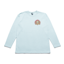 Load image into Gallery viewer, "Bloom" Taper-Fit Heavy Cotton Long Sleeve Tee Mint