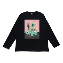 Load image into Gallery viewer, "The Black Water" Cut and Sew Wide-body Long Sleeved Tee Black