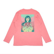 Load image into Gallery viewer, "Bloom" Cut and Sew Wide-body Long Sleeved Tee Salmon Pink