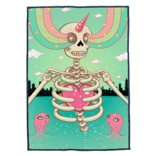 Load image into Gallery viewer, "Skeleton Heart" Rug