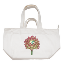 Load image into Gallery viewer, "Bloom" Tote Carrier Bag Cream/Green