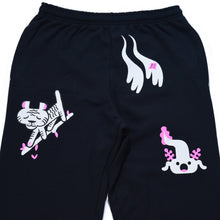 Load image into Gallery viewer, Sanju Kaiju Tapered Sweatpants Black
