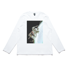 Load image into Gallery viewer, "Silent" Cut and Sew Wide-body Long Sleeved Tee White/Black