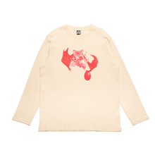 Load image into Gallery viewer, "Chloe" Cut and Sew Wide-body Long Sleeved Tee White/Beige