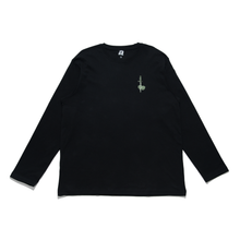 Load image into Gallery viewer, "January" Cut and Sew Wide-body Long Sleeved Tee Black