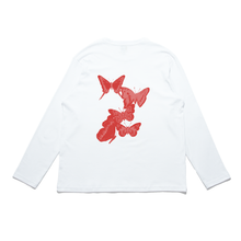 Load image into Gallery viewer, "Coil Back" Cut and Sew Wide-body Long Sleeved Tee White