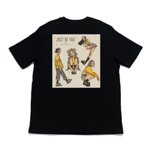 Load image into Gallery viewer, "Bored, Just be You" Cut and Sew Wide-body Tee White/Black