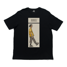 Load image into Gallery viewer, "Bored, Just be You" Cut and Sew Wide-body Tee White/Black