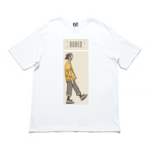 Load image into Gallery viewer, "Bored, Just be You" Cut and Sew Wide-body Tee White/Black
