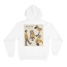 Load image into Gallery viewer, "Bored, Just be You" Basic Hoodie White
