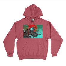 Load image into Gallery viewer, "Samurai" Basic Hoodie Pink