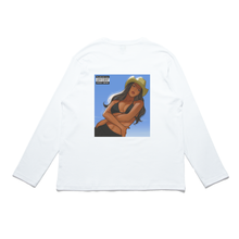Load image into Gallery viewer, "Be the Cowgirl" Cut and Sew Wide-body Tee White/Beige