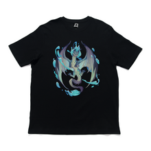 Load image into Gallery viewer, "Water Dragon" Cut and Sew Wide-body Tee White/Black/Beige