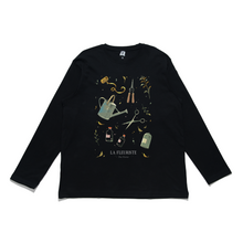 Load image into Gallery viewer, "La Fleuriste" Cut and Sew Wide-body Long Sleeved Tee White/Black/Beige