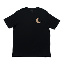 Load image into Gallery viewer, "La Lune" Cut and Sew Wide-body Tee Black