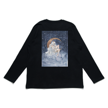 Load image into Gallery viewer, "La Lune" Cut and Sew Wide-body Long Sleeved Tee Black