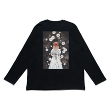 Load image into Gallery viewer, "My Sweet Daisy" Cut and Sew Wide-body Long Sleeved Tee White/Black