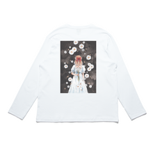 Load image into Gallery viewer, "My Sweet Daisy" Cut and Sew Wide-body Long Sleeved Tee White/Black