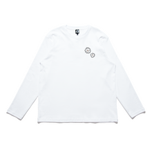 Load image into Gallery viewer, "My Sweet Daisy" Cut and Sew Wide-body Long Sleeved Tee White/Black