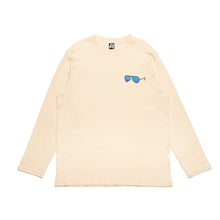 Load image into Gallery viewer, "Exahausted" Cut and Sew Wide-body Long Sleeved Tee White/Black/Beige