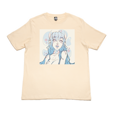 Load image into Gallery viewer, "Yolo" Cut and Sew Wide-body Tee White/Beige