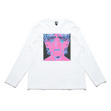 Load image into Gallery viewer, "Crystal Tears" Cut and Sew Wide-body Long Sleeved Tee White/Black