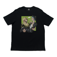 Load image into Gallery viewer, "Carry your friend" Cut and Sew Wide-body Tee White/Black