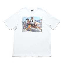 Load image into Gallery viewer, "Lunch Break" Cut and Sew Wide-body Tee White/Beige