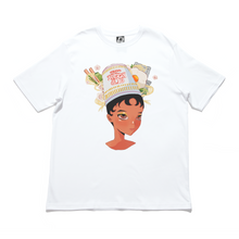 Load image into Gallery viewer, "Cup Noodles" Cut and Sew Wide-body Tee White/Beige