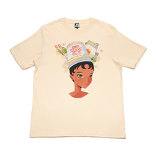 Load image into Gallery viewer, "Cup Noodles" Cut and Sew Wide-body Tee White/Beige