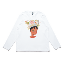 Load image into Gallery viewer, "Cup Noodles" Cut and Sew Wide-body Long Sleeved Tee White/Beige