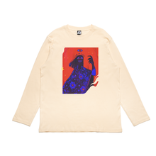 Load image into Gallery viewer, "Vessel" Cut and Sew Wide-body Long Sleeved Tee Black/Beige