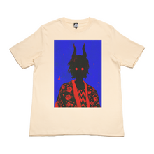 Load image into Gallery viewer, "On a dark Night" Cut and Sew Wide-body Tee White/Beige