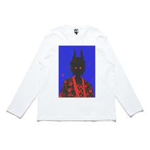 Load image into Gallery viewer, "On a dark Night" Cut and Sew Wide-body Long Sleeved Tee Black/Beige